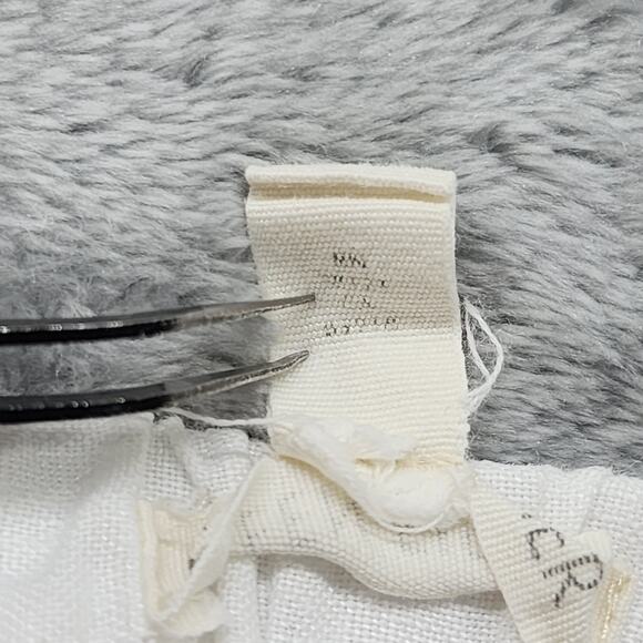 Eileen Fisher Pants Womens S White Organic Linen Wide Leg Cropped Pull On Casual - Picture 4 of 10